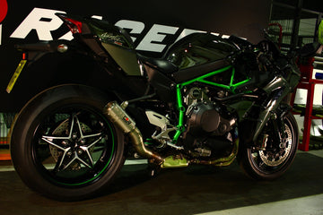 Racefit Black Edition Slip-On Exhaust for Kawasaki Ninja H2